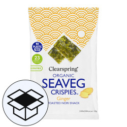 Organic Seaveg Crispies - Ginger 4g Pack of 20
