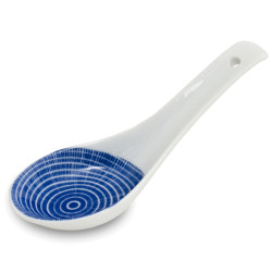 Japanese style spoon for ramen blue - Tokusa
