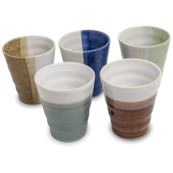 Coffret 5 tasses hautes pour le thé - Zen