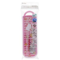 Set 1 p. baguettes, 1 cuillère & étui ROSE - Hello Kitty