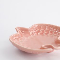 Coupelle hirondelle oiseau - Rose 12x11cm