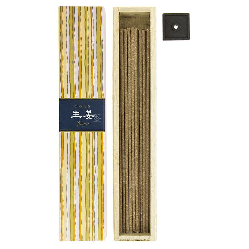 Encens Kayuragi avec porte encens - Gingembre