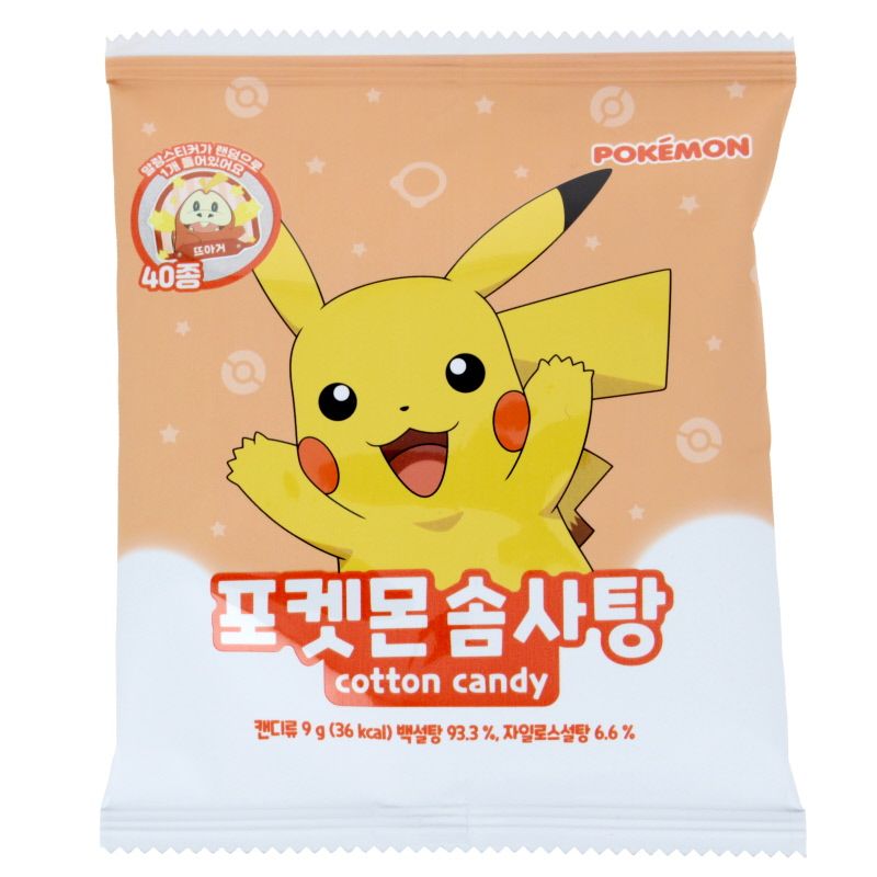 Snack sucré façon barbe à papa Measty - Pokemon 9g Aléatoire
