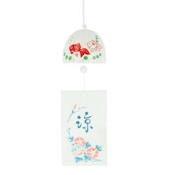 Japanese ceramic bell Furin - Goldfish 4.5cm
