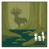 copy of Mini serviette Dans le bosquet - Mon voisin Totoro 25x25cm