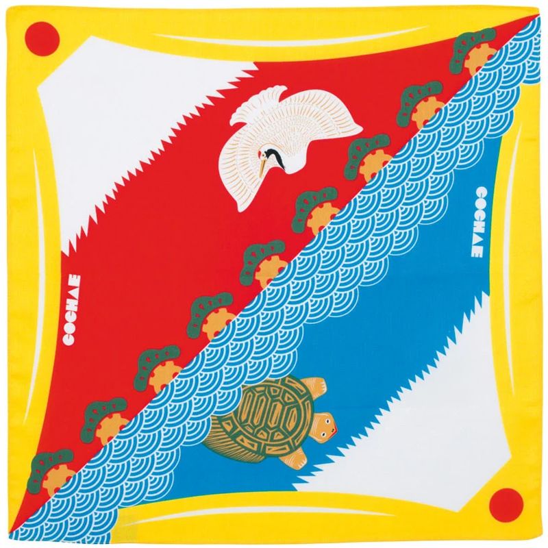 Carré de tissu à nouer Furoshiki 48cm - Mt Fuji