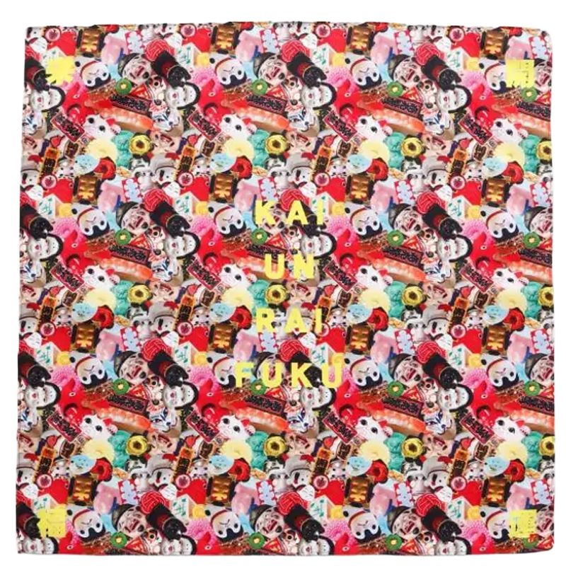 Carré de tissu à nouer Furoshiki 70cm - Chance