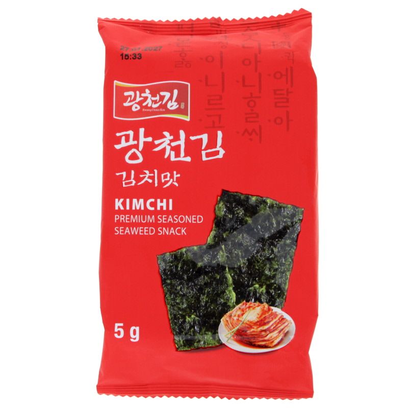 Snack à l'algue nori aromatisée - Kimchi 4g