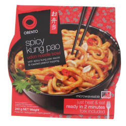 Nouilles Udon en bol Obento - Sauce  épicée & cacahuètes 240g