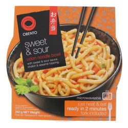 Nouilles Udon en bol Obento - Sauce aigre douce & sésame 240g