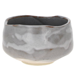 Bol à thé matcha - Gris souris marbré Ø11.5cm