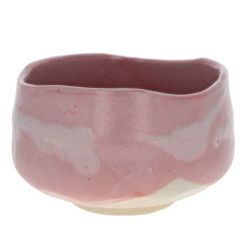 Bol à thé matcha - Rose marbré Ø11.5cm