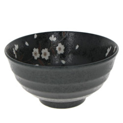 Bol à udon Sakura - Noir Ø17cm