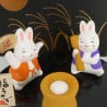 Figurine 2 lapins mochi Yakushiji (81)