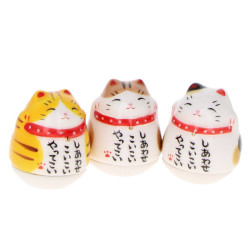 Maneki Neko Culbuto 4.5cm (à l'unité, coloris aléatoire)