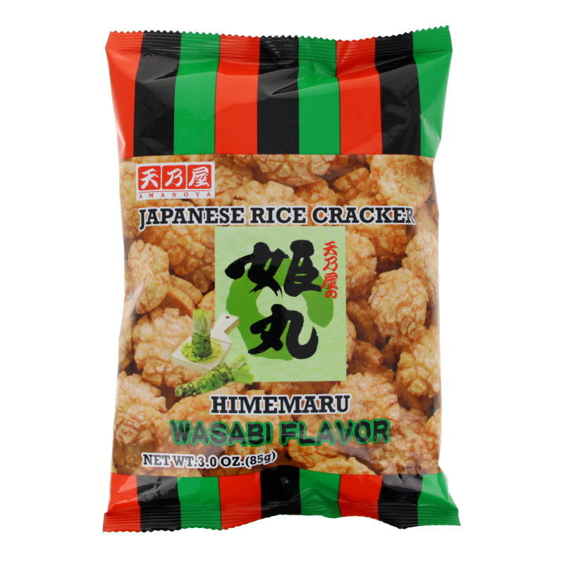 Crackers de riz Himemaru wasabi 85g Amanoya (20)