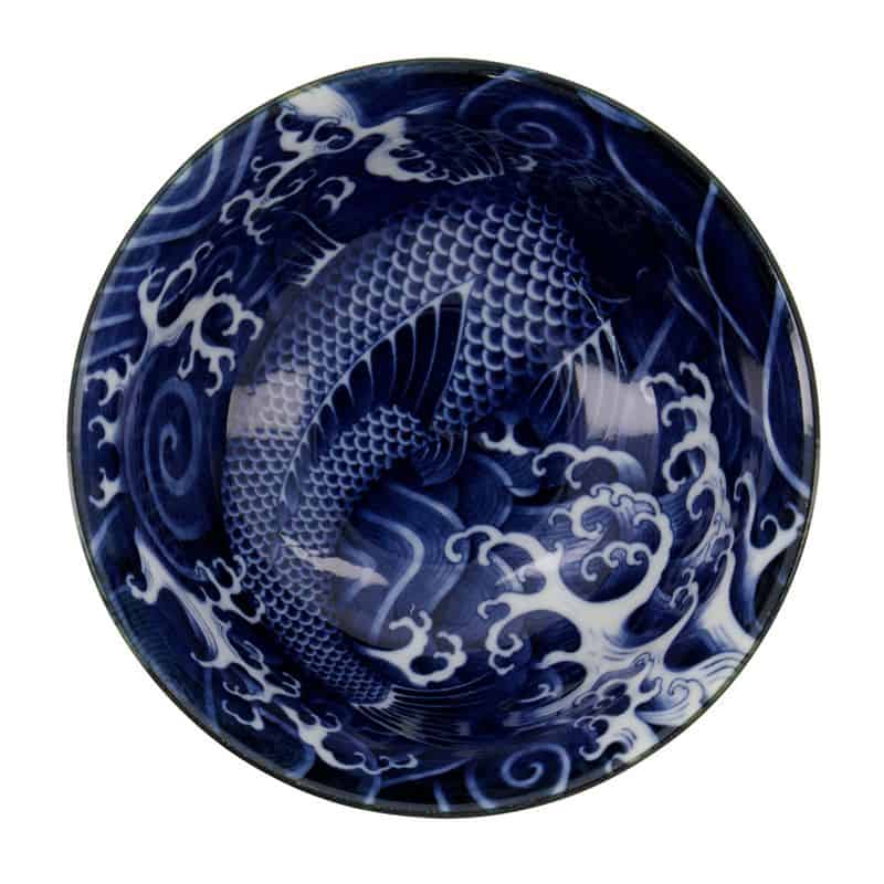 Bol bleu Japonisme Tayo - Carpe Ø12.7cm