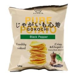 Chips japonaises épaisses au poivre noir 50g