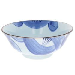 Bowl for ramen noodles - Blue flowers Ayanohana Ø19cm