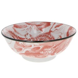 Bowl for ramen noodles Dragon - Red orange Ø19.5cm