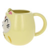 Daruma teacup with handle - Yellow