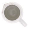 Daruma teacup with handle - White