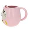 Daruma teacup with handle - Pink