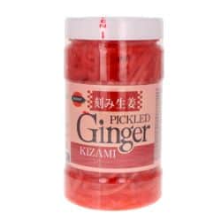 Pickled ginger in shreds in jar 200g
