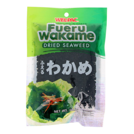 Algue Wakamé déshydratée et coupée 56.7g