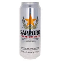 Bière Sapporo Premium en canette 50cl