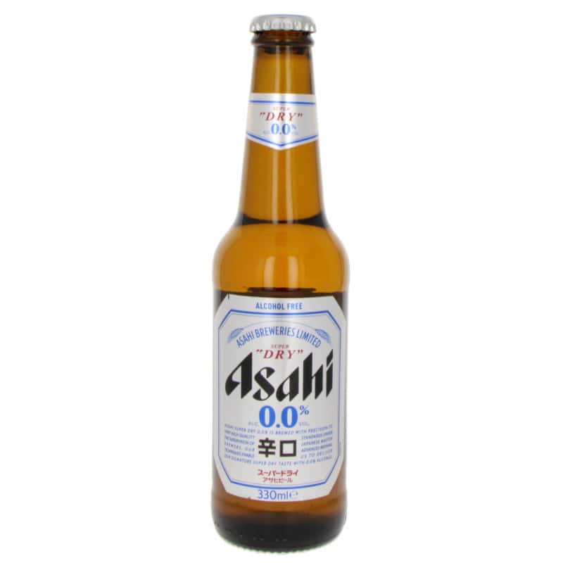 Bière Asahi Super Dry Sans alcool en bouteille  - 33cl