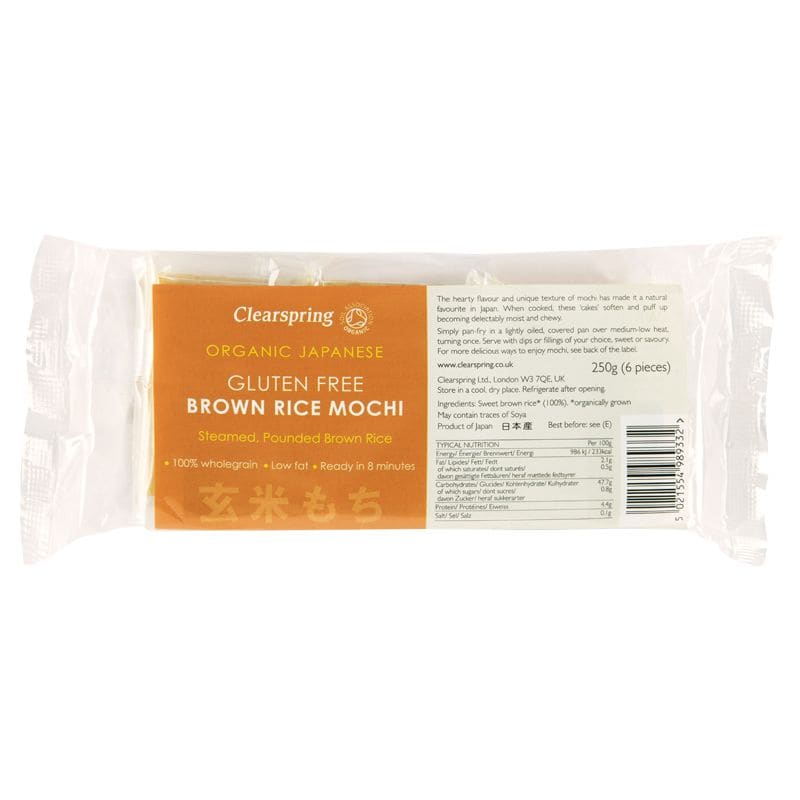Kiri Mochi organic whole grain Japanese rice without gluten 250g