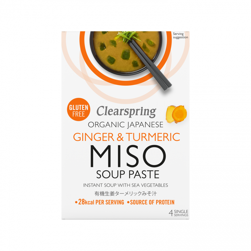 Organic miso soup inst. - Ginger, turmeric & seaweed 60g