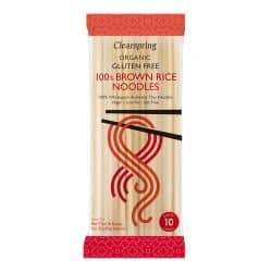 Udon noodles 100% organic brown rice 200g