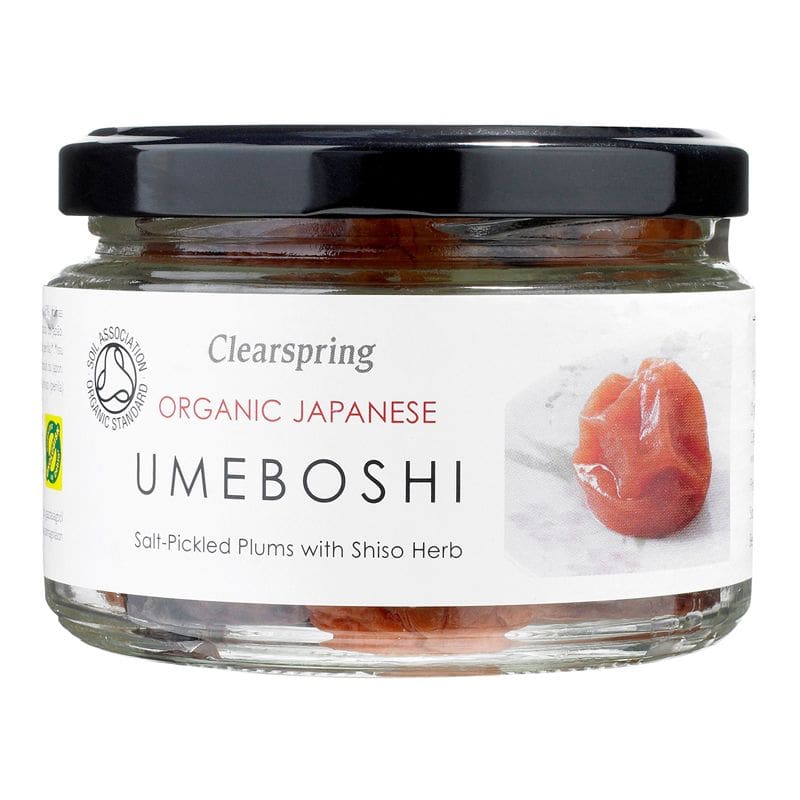 Organic salted umeboshi plums with Japanese shiso 200g