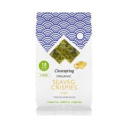Organic nori seaweed snack - Ginger (3 pack)