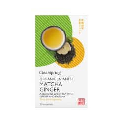 Organic matcha tea with ginger in 36g bag