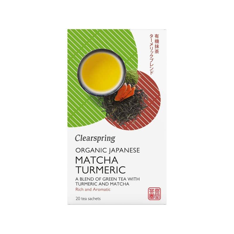 Organic matcha tea with turmeric in 36g bag