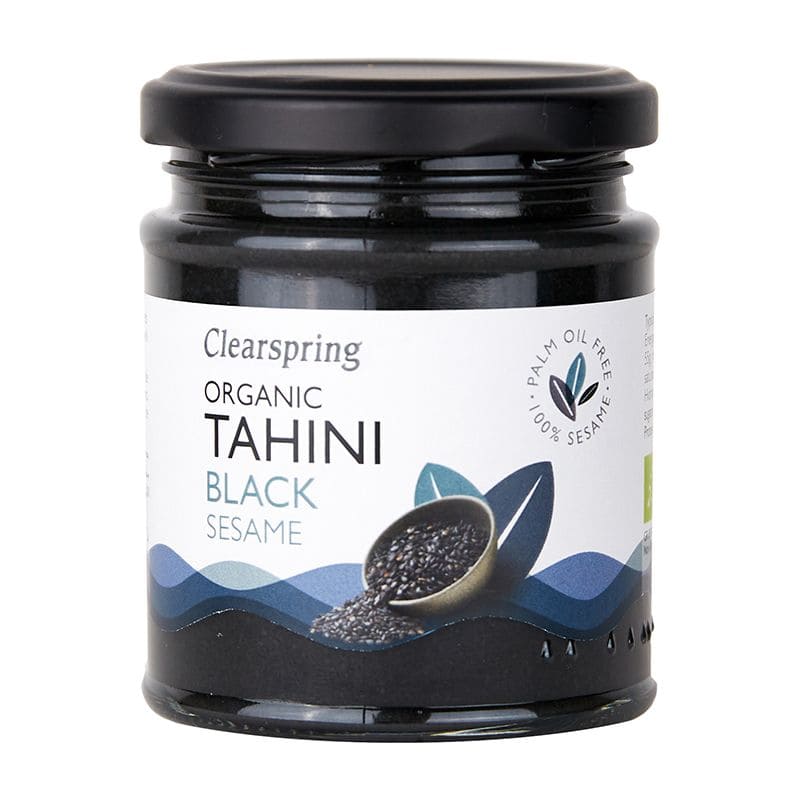 Tahini biologique - Pâte de sésame noir 170g Clearspring