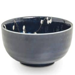 Matcha bowl - Blue & flowers Ø13cm