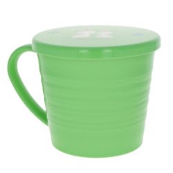 Tasse à thé à poignée avec couvercle Lapins - Vert