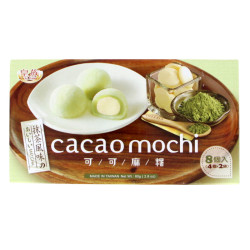Cacao Mochi with white chocolate filling - Matcha  80g