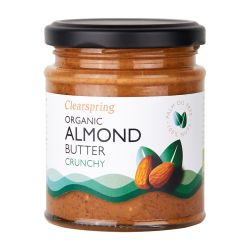 Organic roasted almond puree - Crunchy 170g