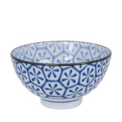 Rice bowl bleu & white Mix - Flowers Ø12cm