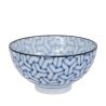 Rice bowl bleu & white Mix - Kagome Ø12cm