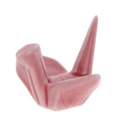 Origami chopsticks rest - Crane pink