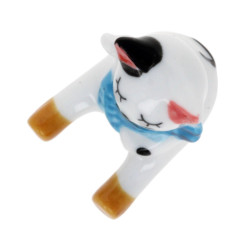 Pose baguettes - Chat assis