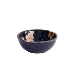 Navy round deep soy saucer cup - Sakura Ø8,6cm