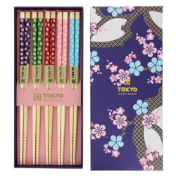 5 Pairs of Chopsticks giftset - Sakura