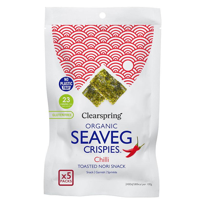 Organic Seaveg Crispies Multipack - Chilli(5 packs)